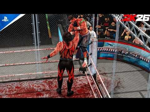 WWE 2K26 - Kane vs JohnCena: Steel Cage Match at Summerslam