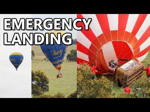 NIKON P1000: Hot Air Balloon Emergency Landing Caught on Camera