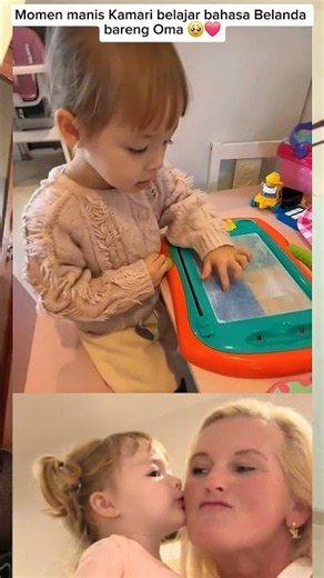 Momen manis Kamari belajar bahasa Belanda bareng Oma 🥹❤️ #kamari #jennifercoppen #justinhubner