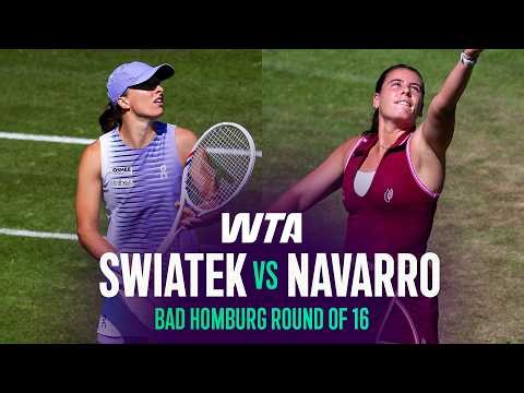 Iga Swiatek vs. Emma Navarro | 2026 Bad Homburg Round of 16 | WTA Match Highlights