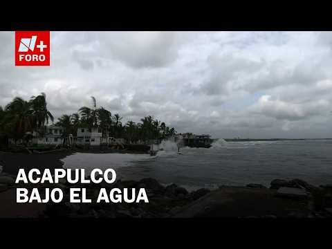 Inundaciones en Acapulco: autos sumergidos y negocios afectados en La Fábrica