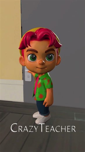 Abby can't look away!👀😂 #roblox #viral #viralshorts #shorts #scaryteacher3d #funny