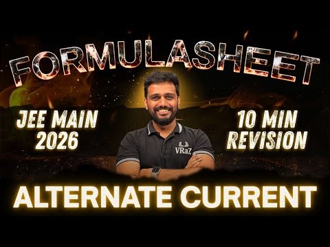 Alternate Current All Important Formulas | JEE Main 2026 #vrazacademy #jee – 10 Minute Revision 🔥