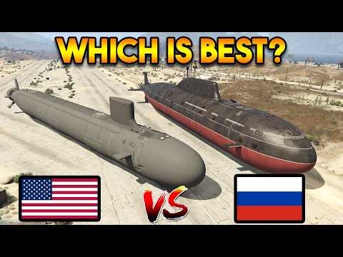 GTA 5 : USA SUBMARINE VS RUSSIAN SUBAMRINE (WHICH IS BEST?)