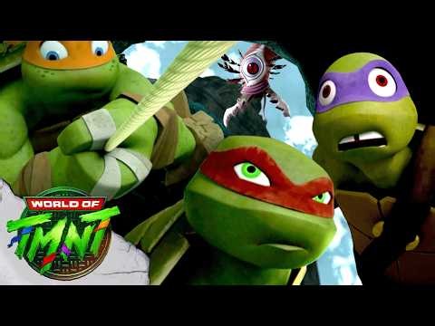Mikey, Donnie, and Raph Climb a Mutant Mountain! 🏔️ TMNT (2012)