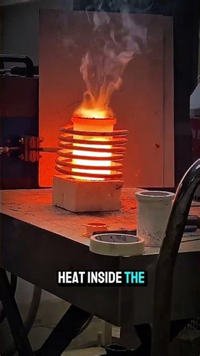 The Invisible Fire: Induction Magic! ⚡️🔥 #engineering #physics #induction #technology #science