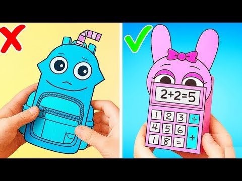 Sprunki Back to Cardboard School with Crafting Adventures! *Incredibox DIY Playground & Fun DIYs*