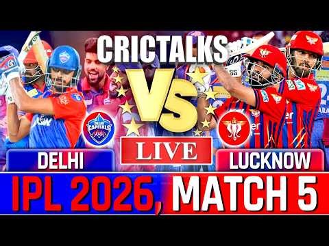 🔴 Live: DC v LSG, IPL 2026, Cricket Live Match Today Scores & Commentary, Last 8 Overs