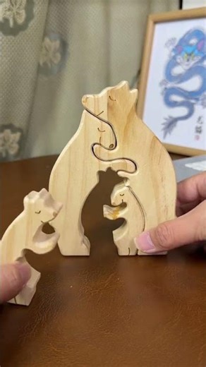 Loving Bears Interlocking Puzzle Decor – Adorable Art with a Perfect Fit 1️⃣
