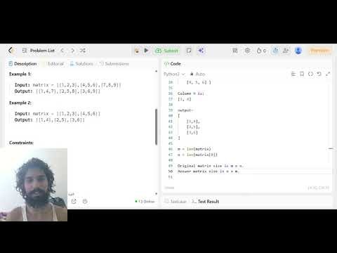 LeetCode 867 Transpose Matrix | Easy 2D Array Problem Explained in Python