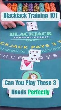 Play these blackjack hands perfectly with basic strategy!