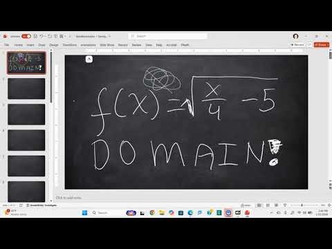 How to Find the Domain of a Square Root Function | f(x) = √(x/4 - 5)