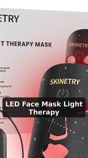 LED Face Mask Light Therapy, Portable Red Light Therapy for Face,7 Modes with 20 - Amazon Best Selle