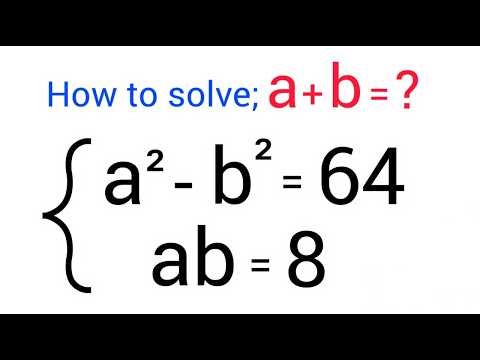 Germany | A Nice Math Olympiad Algebra Problem | a+b = ?