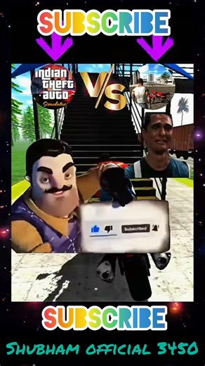 #indiantheftauto​ Jack VS #indianbikedriving3d​ Farenklin Train Station Bike Challenge 🦘 #shorts​