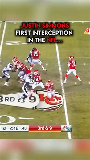 Justin Simmons First Interception Vs His Last Interception In The NFL… #shorts