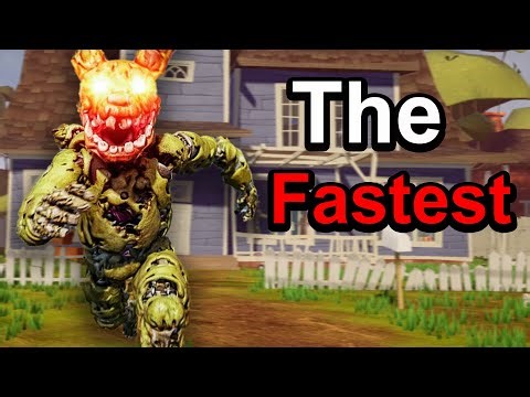 Springtrap Just Became the FASTEST Animatronic in Hello Neighbor!