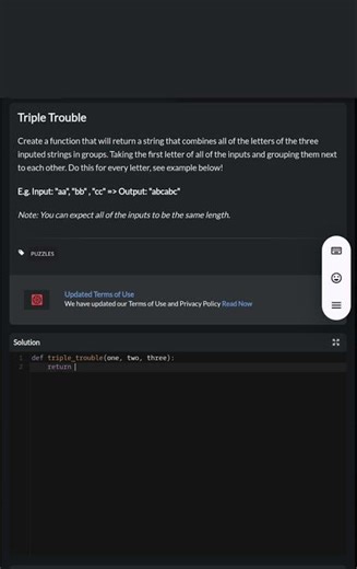 A fun and clever problem from codewars.com that really tests string manipulation skills 🚀#Python