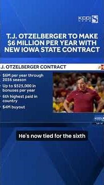 Iowa State, T.J. Otzelberger agree on contract extension worth $6 million per year
