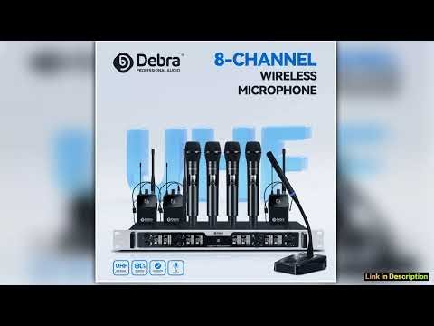 Debra DU8008 Wireless Handheld Microphone System UHF 8channel Lavalier Headset Conference Microphon
