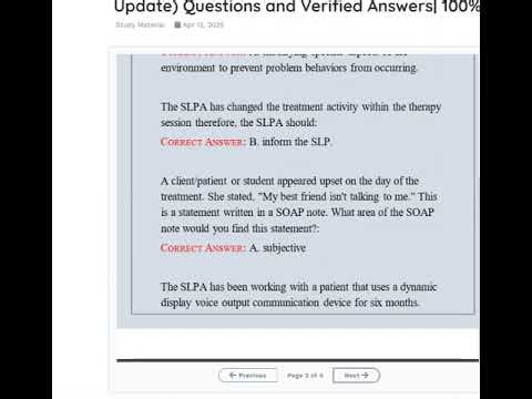 Speech Language Pathology Assistant SLPA Certification Exam