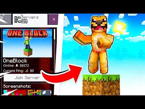 How to Get ONE BLOCK SKYBLOCK on Minecraft Bedrock Edition 26.11 (Xbox One/PS5)