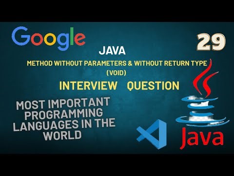 java: Method without Parameters & without Return Type (void) why use tcs ninja interview