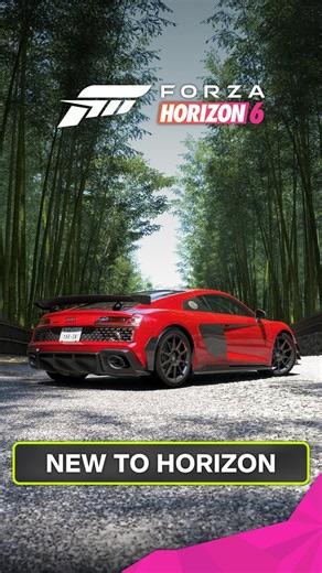 Audi powerslides into the Horizon Festival with the 2023 Audi R8 Coupé V10 GT RWD.