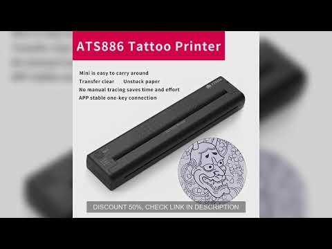 Tattoo Stencil Transfer Printer Machine ATS886 Tattoo Printer Portable Thermal Stencil Maker Line Ph