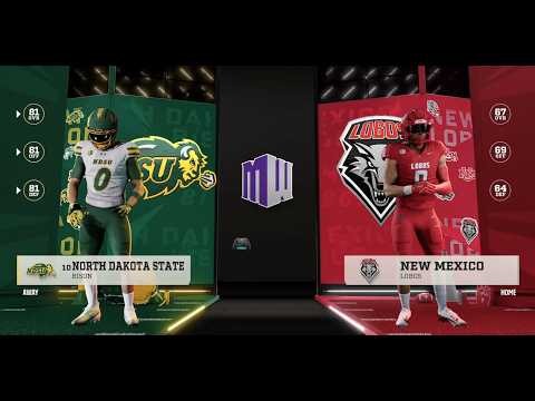 NCAA 27 North Dakota State rebuild 2030 week 7 Vs. New Mexico