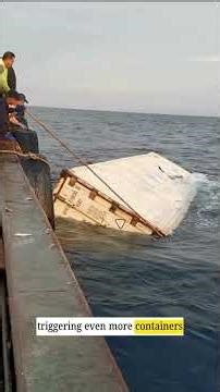 2,000 containers lost at sea yearly — and nobody goes back for them 🌊📦 #Shipping