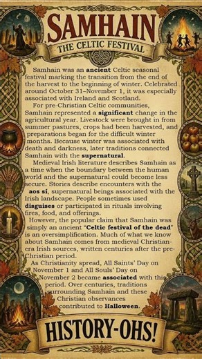 Samhain: The Ancient Festival That Inspired Halloween [SHOT]