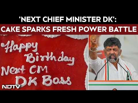 DK Shivakumar | 'Next Chief Minister DK' Posters & Cakes Spark Fresh Karnataka Power Battle