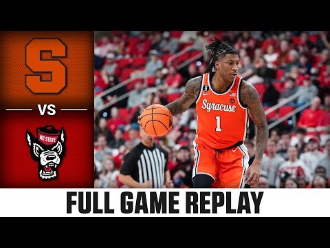Syracuse vs. NC State Full Game Replay | 2025-26 ACC Men's Basketball