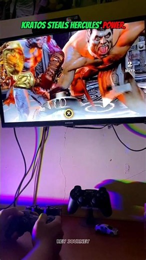 Kratos Steals Hercules' Power! #gaming #godofwar #playstation