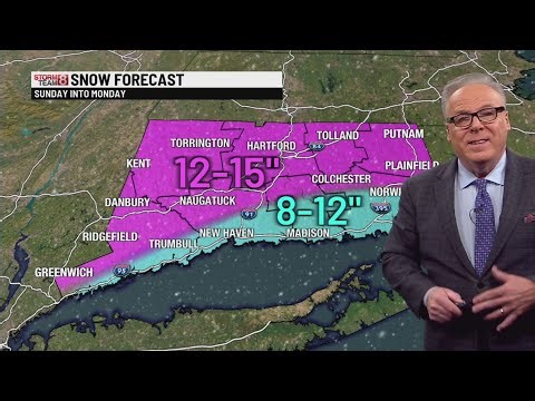 How much snow could Connecticut get this weekend? Hint: Think double digits.