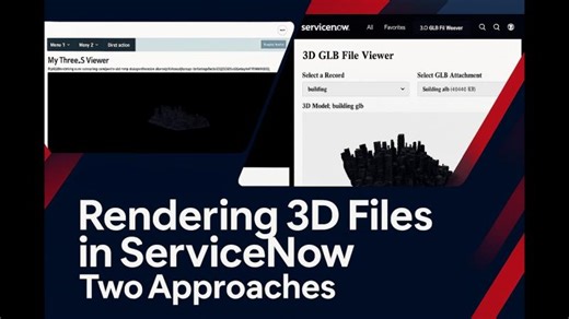 ServiceNow Bytes — Rendering 3D Files in ServiceNow | Daniel Draes