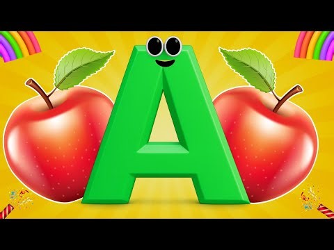 Alphabet Phonics Song | ABC Learning Video for Toddlers & Kids 🌈 !! A is For Apple 🍎 a a Apple