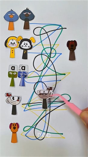 Sprunki OC Connect Challenge‼️Lula Pocoyo - Alphablocks - Sleepy Bird #sprunki #incredibox #shorts