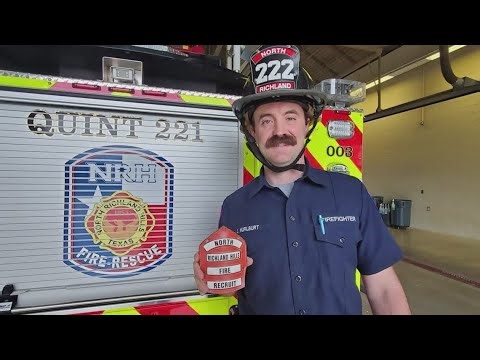 North Texas firefighter recovering after being severely burned in roof collapse