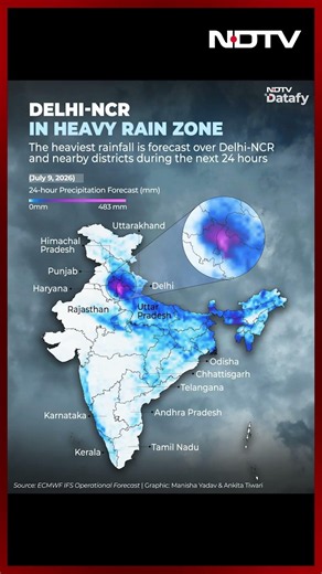 Delhi-NCR Braces for Heavy Rain | IMD Warns of Intense Downpour Over Next 24 Hours