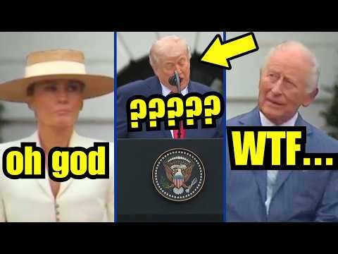 Trump CAN'T SPEAK as King Charles & Melania WATCH IN HORROR