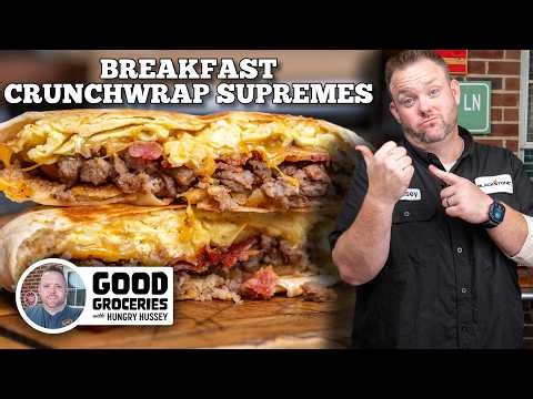 Breakfast Crunchwrap Supremes on the Blackstone Griddle