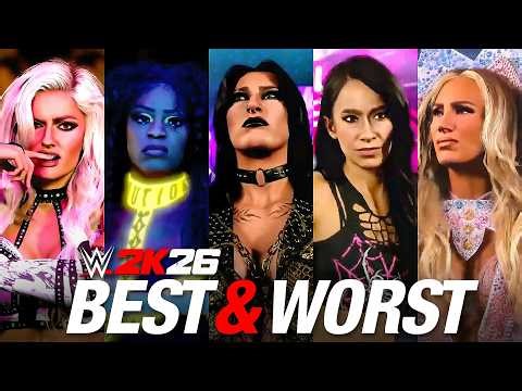 WWE 2K26: Best & Worst Women's Character Models & Women's Ratings Review