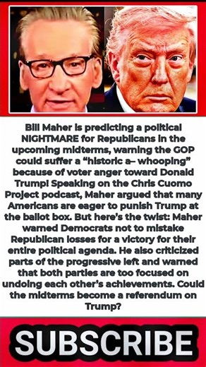 Bill Maher Predicts a “HISTORIC” GOP Midterm Disaster