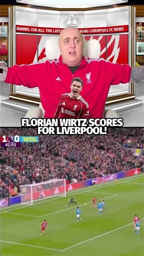 FLORIAN WIRTZ GOAL REACTION vs WOLVES