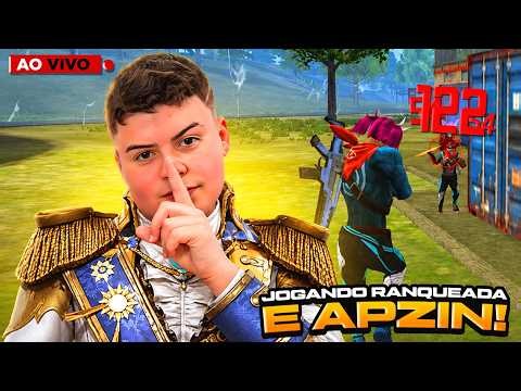 🔴 LIVE! - IMPRESSIONANDO ALEATORIOS - JOGANDO RANKEADA E APZIN - PHZIN7 LIVE ON FREE FIRE 🔴