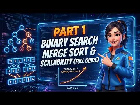 Computer Science Algorithms Explained | Binary Search, Merge Sort & Scalability (Full Guide)| Part 1