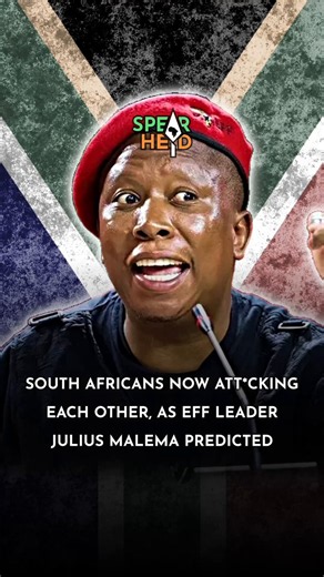RT @Spearhead_Af: South Africans Now Att*cking Each Other, As EFF Leader Julius Malema PredictedSouth Africa is currently experiencing it…