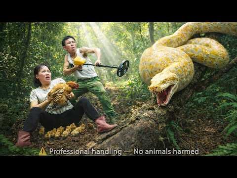 Timelapse 72 Hours: Giant Python Lurking Behind — Terrifying Jungle Encounter!